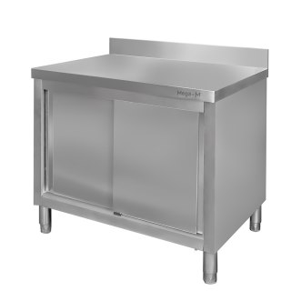 Stół przyścienny inox z szafką 100x70x85 roboczy MTP005124