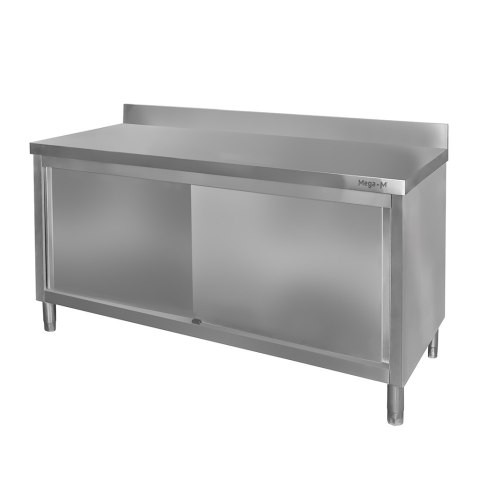 Stół przyścienny inox z szafką 100x70x85 roboczy MTP005124