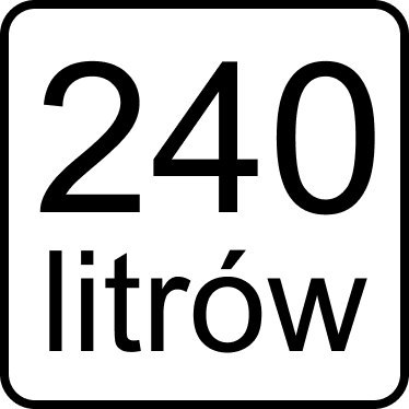 Witryna chłodnicza 1 drzwiowa 240l Diego i54 LED czarna MTP006344