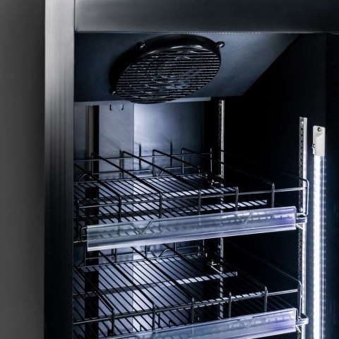 Witryna chłodnicza 1 drzwiowa 600l Diego R62 Prestige black LED MTP006358