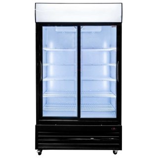 Witryna chłodnicza 2 drzwiowa 706l Rico i112 LED drzwi przesuwne MTP006360