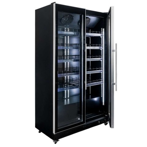 Witryna chłodnicza 2 drzwiowa 800l Diego R112 Prestige black LED MTP006352