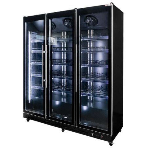 Witryna chłodnicza 3 drzwiowa 1200l Diego R168 Prestige black LED MTP006354