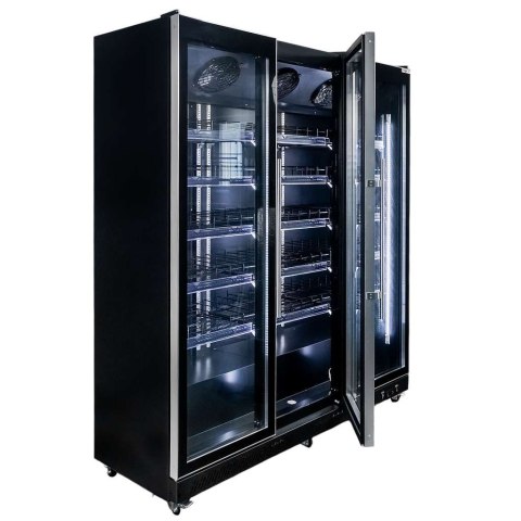 Witryna chłodnicza 3 drzwiowa 1200l Diego R168 Prestige black LED MTP006354