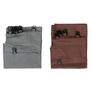 Worek na pranie do wózka hotelowego 2 komory szaro brązowy MTP006703