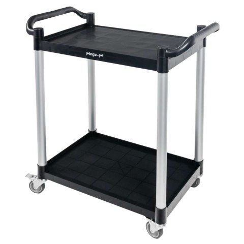 Wózek kelnerski 80x40x95 2 półki tworzywo do gastronomii MTP006705