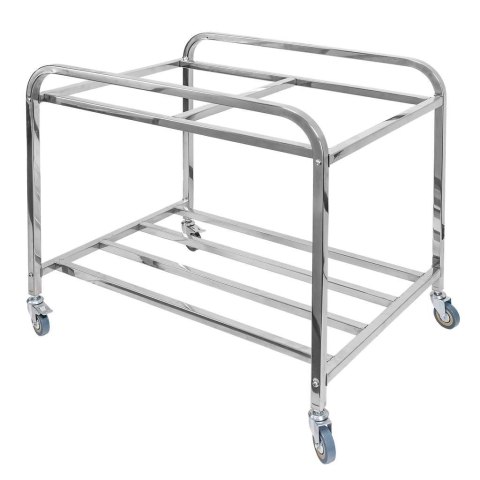 Wózek hotelowy na pranie 2 komory 90x65x85 szaro brązowy MTP006698