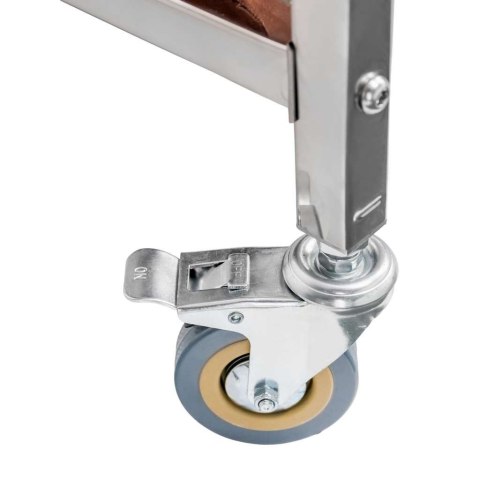 Wózek hotelowy na pranie 2 komory 90x65x85 szaro brązowy MTP006698