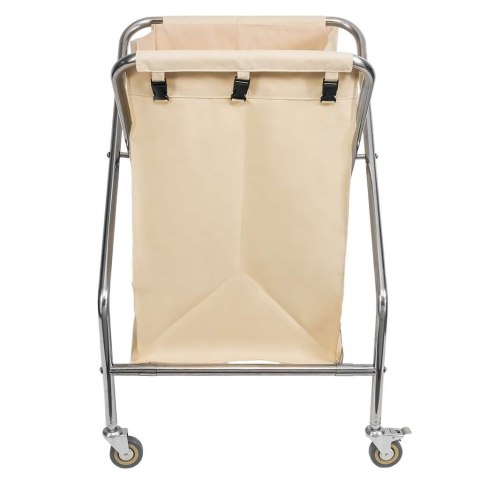 Wózek hotelowy na pranie składany 62x60x95 beżowy MTP006694