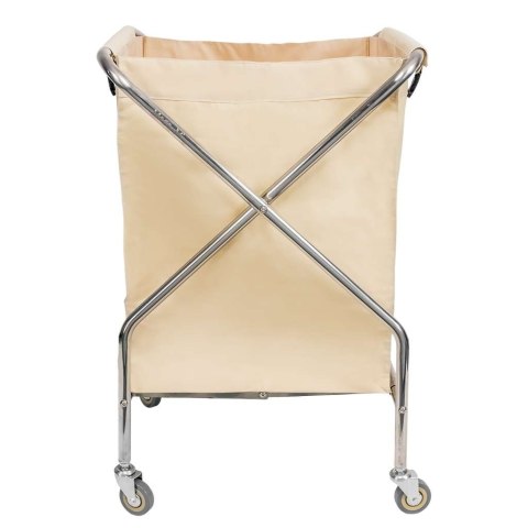 Wózek hotelowy na pranie składany 62x60x95 beżowy MTP006694