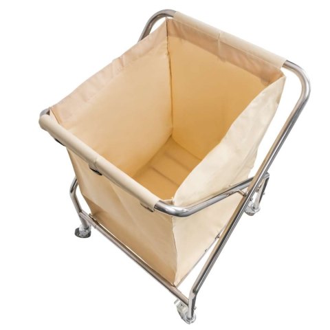 Wózek hotelowy na pranie składany 62x60x95 beżowy MTP006694