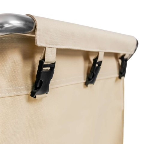 Wózek hotelowy na pranie składany 62x60x95 beżowy MTP006694