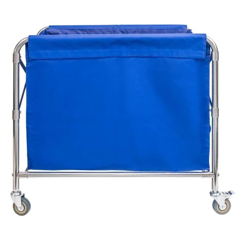 Wózek hotelowy na pranie składany 86x65x80 niebieski MTP006696
