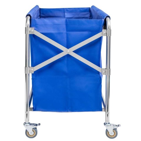 Wózek hotelowy na pranie składany 86x65x80 niebieski MTP006696