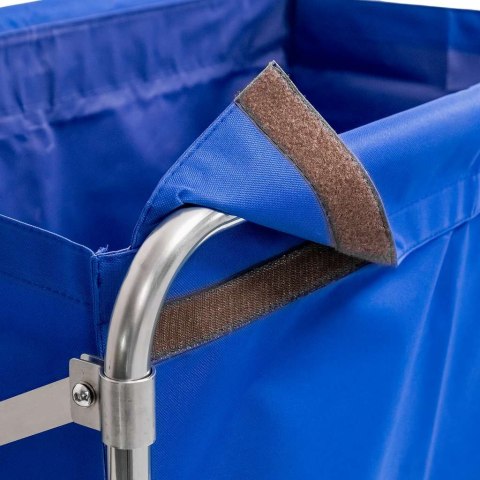 Wózek hotelowy na pranie składany 86x65x80 niebieski MTP006696