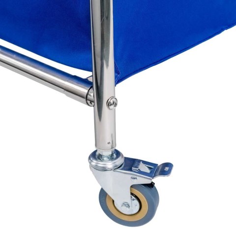 Wózek hotelowy na pranie składany 86x65x80 niebieski MTP006696