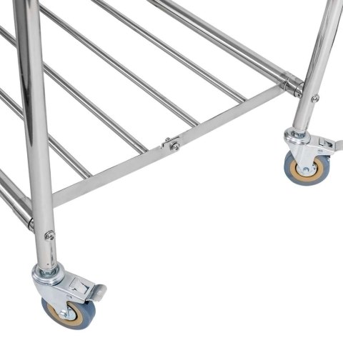 Wózek hotelowy na pranie składany 86x65x80 niebieski MTP006696