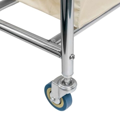 Wózek hotelowy na pranie 88x54x89 beżowy serwis piętrowy MTP006695