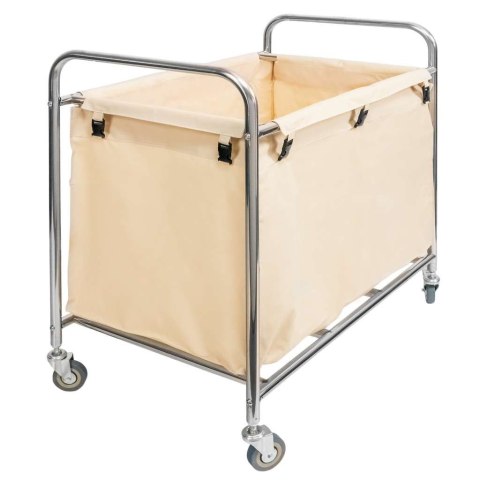 Wózek hotelowy na pranie 88x54x89 beżowy serwis piętrowy MTP006695