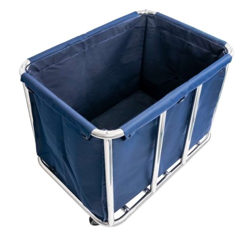 Wózek hotelowy na pranie 90x65x83,5 niebieski housekeeping MTP006697