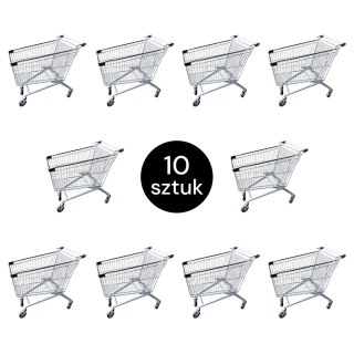 Wózek sklepowy YR 150l szerokość 54 cm zestaw 10 sztuk MPP001487