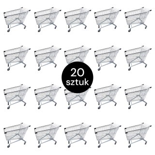 Wózek sklepowy YR 150l szerokość 54 cm zestaw 20 sztuk MPP001489