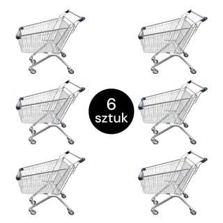 Wózek sklepowy YR 95l szerokość 50 cm zestaw 6 sztuk MPP001509
