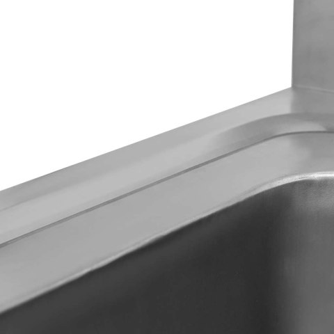 Zlew gastronomiczny 1 komora z maskownicą półką syfon 70x70x85 MTP005135