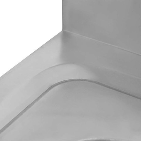 Zlew gastronomiczny 1 komora z maskownicą półką syfon 70x70x85 MTP005135