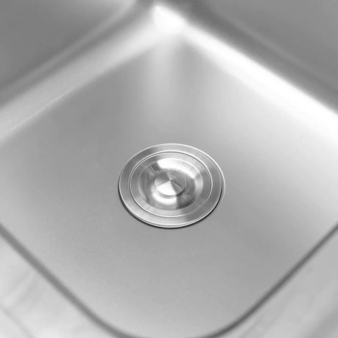 Zlew gastronomiczny spawany prawostronny z szafką 120x70x85 stal nierdzewna MTP005143