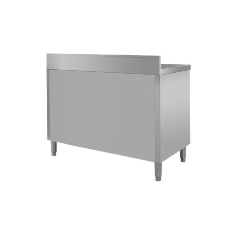 Zlew gastronomiczny spawany prawostronny z szafką 140x70x85 stal nierdzewna MTP005147