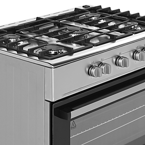 Kuchenka gazowa 5-palnikowa z piekarnikiem elektrycznym KWGE-K90A Cheff
