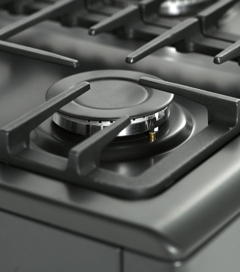 Kuchenka gazowa 5-palnikowa z piekarnikiem elektrycznym KWGE-K90A Modern Black