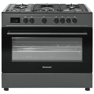 Kuchenka gazowa 5-palnikowa z piekarnikiem elektrycznym KWGE-K90A Modern Black