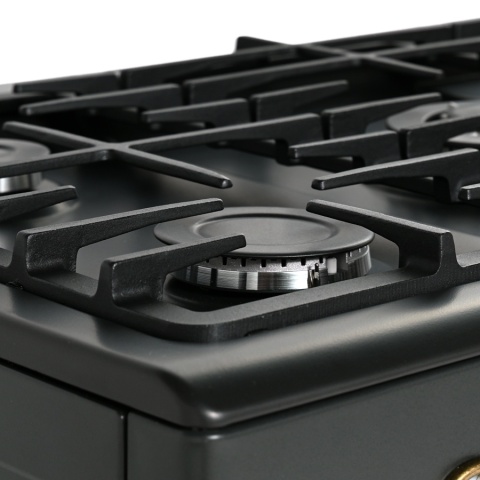 Kuchnia gazowa 5-palnikowa z piekarnikiem elektrycznym oszczędna Retro KWGE-90AR