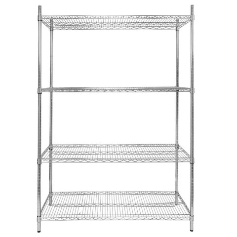 Regał gastronomiczny druciany chromowany 4 półki 120x45x180 MTP006910