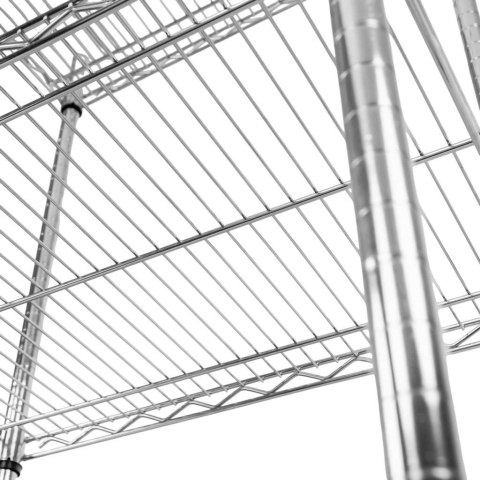 Regał gastronomiczny druciany chromowany 4 półki 60x45x180 MTP006908