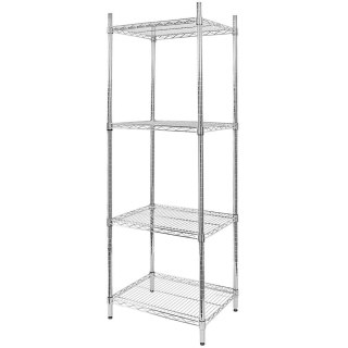 Regał gastronomiczny druciany chromowany 4 półki 60x60x180 MTP006911