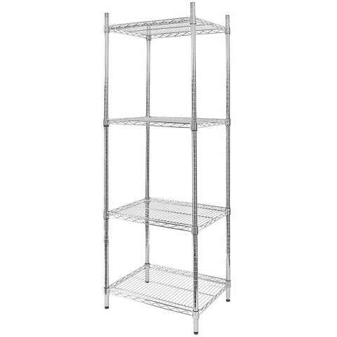 Regał gastronomiczny druciany chromowany 4 półki 60x60x180 MTP006911