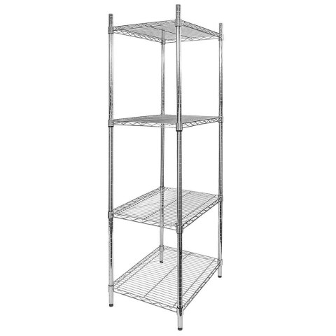 Regał gastronomiczny druciany chromowany 4 półki 60x60x180 MTP006911