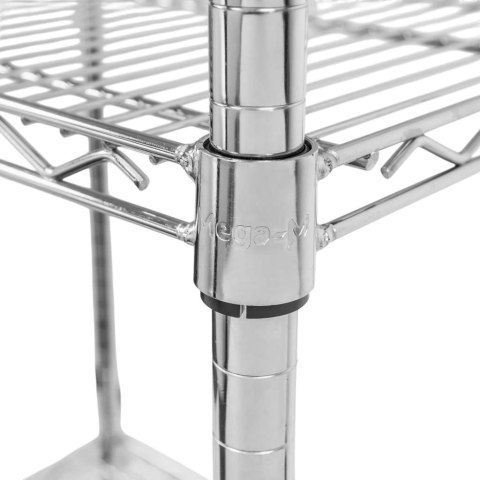 Regał gastronomiczny druciany chromowany 4 półki 60x60x180 MTP006911