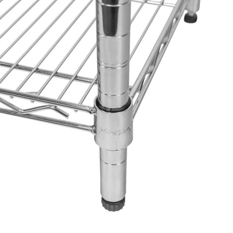 Regał gastronomiczny druciany chromowany 4 półki 60x60x180 MTP006911