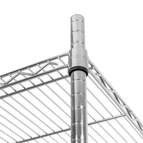 Regał gastronomiczny druciany chromowany 4 półki 60x60x180 MTP006911