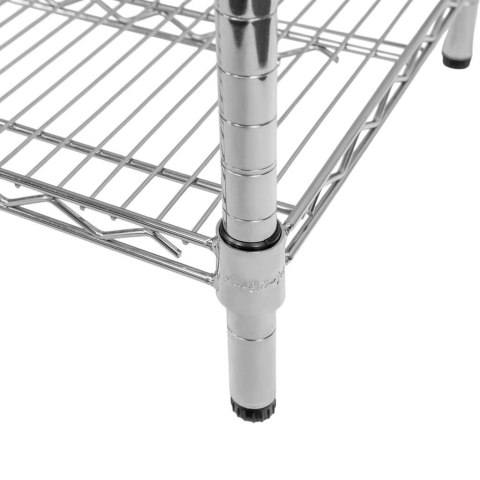 Regał gastronomiczny druciany chromowany 4 półki 90x45x180 MTP006909