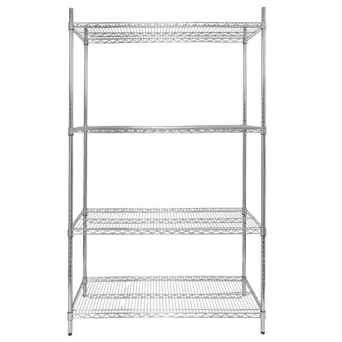 Regał gastronomiczny druciany chromowany 4 półki 90x60x180 MTP006912