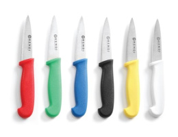 6x Kolorowe noże kuchenne 9 cm | Hendi