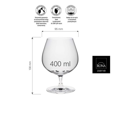 Kieliszek do brandy Edition 400 ml RONA