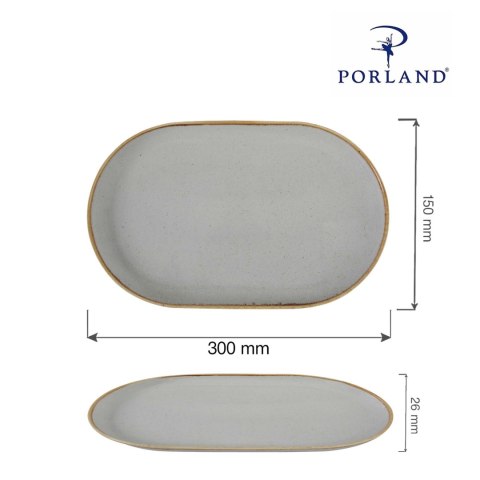 Półmisek owalny Ashen 300x150 mm Porland