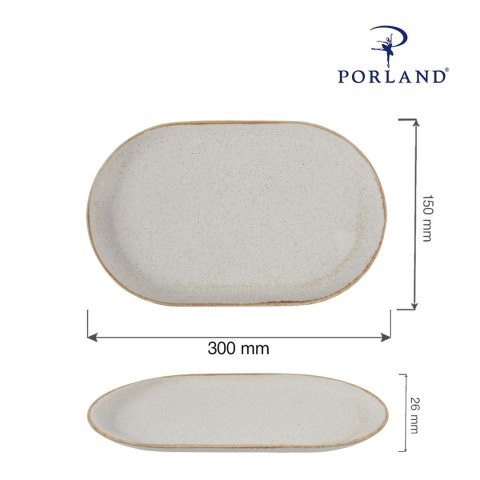 Półmisek owalny Sand 300x150 mm Porland