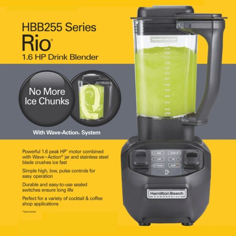 Blender Barmański Hamilton Beach Commercial HBB255-CE Rio Dzbanek Poliwęglan 1,4l